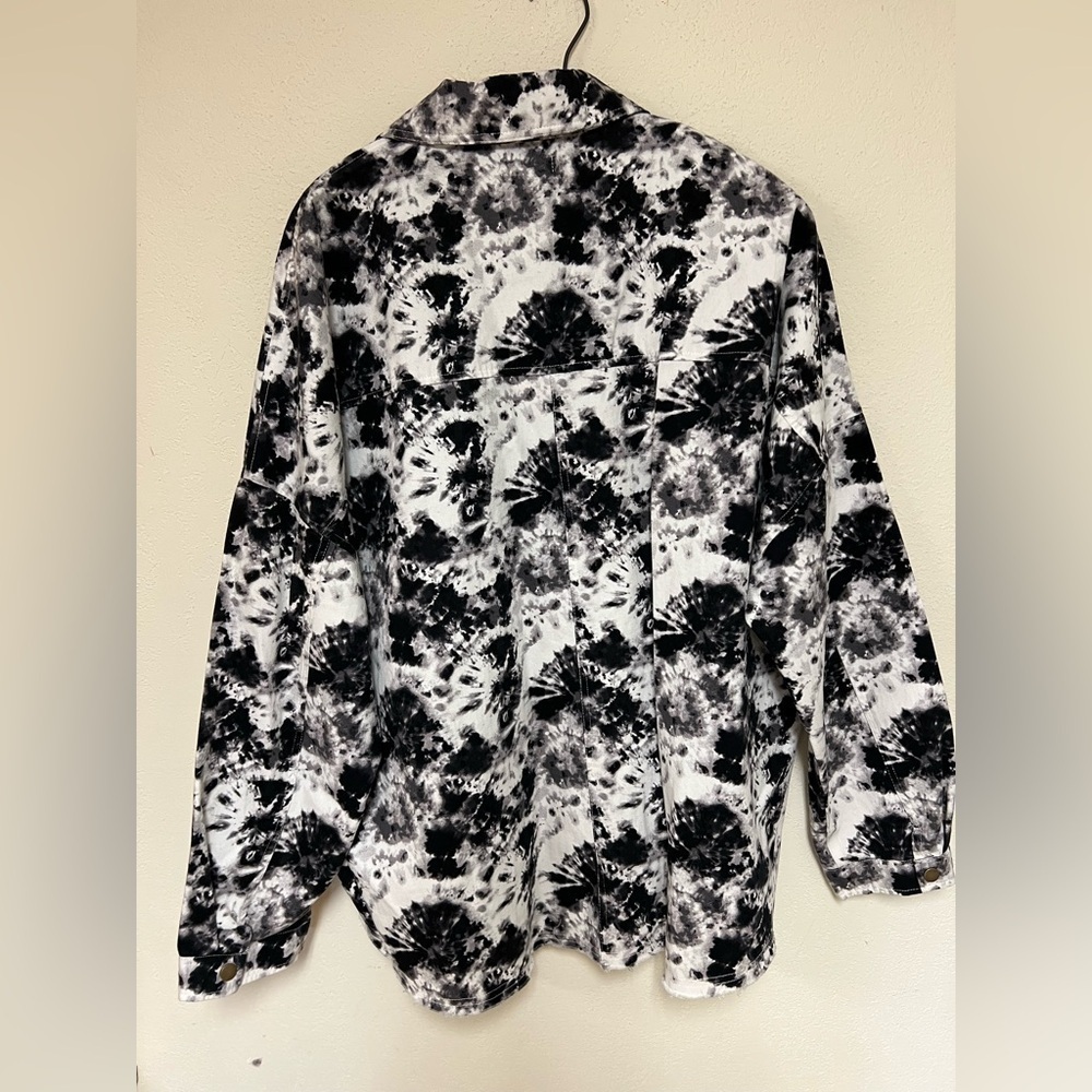 NWT Mud Pie Tie Dye Sterling Shacket XL - Picture 8 of 10